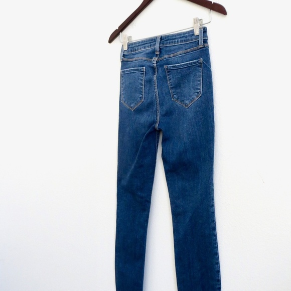 NEW! L'Agence Margot High Rise Skinny Stretch Denim Jeans Blue SZ 25 - Picture 3 of 12
